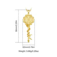 Gold Hecate Key Snake With Maze Symbol