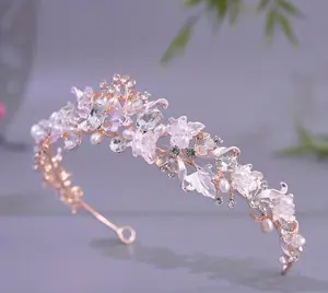 Crown - Rose Gold & Pearls