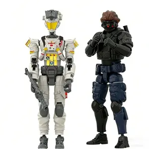 2026 Military Special Forces 3D Plastic Dolls Action Figure Ghillie Suit Weapons Snipers SWAT Ghost Police Bandited Boy Toy Gift