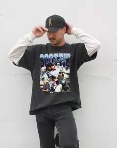 Scottie Scheffler T-Shirt + Cap Golf Streetwear, 90s Scottie Scheffler Graphic Tee & Hat Set for Men, Masters 2025 Merch Gifts Menswear Top Tshirt