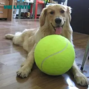 Giant Dog Tennis Ball – Mega Jumbo Pet Chew Toy for Dogs, Training & Play Ball, Plush Interactive Toy for Pets & Kids