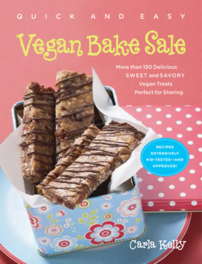 Used Baking Cookbook - Quick and Easy Vegan Bake Sale by Carla Kelly (Paperback, 296 Pages, English) - Easy Recipe Book for Birthday, Block Party Events, Cooking