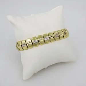 Bracelets - Pulsera de Dama Zircon Stone 14k Real Color