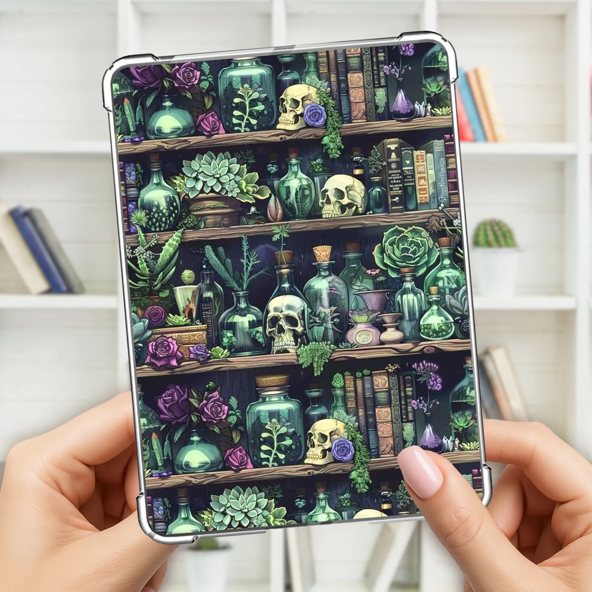 Gothic Library Kindle Insert or Bookmark - Dark Romance Fantasy Edition with Unique Gothic Design for Book Lovers