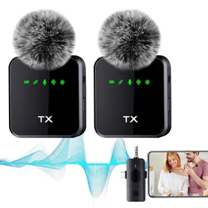 Wireless Lavalier Microphone for Phone iPad Type C Lapel Mics ,3-in-1 Plug-Play Mic for Phone Video Recording Interview Youtubers Vloggers,  Reduction Chip Working Time for Video Recording Interview Podcast Vlog, USB Rechargeable Mic