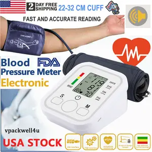 2026 Digital Automatic Blood Pressure Monitor Upper Arm BP Machine Heart Rate HP