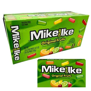 Mike and Ike Candy Pack of 24 Boxes - 0.78 Ounce Each Snack Sweet Mixed Gummy Variety Cherry Flavor Gummies