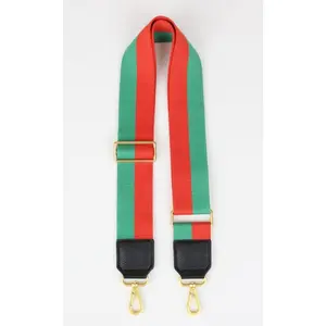 The Stripe Woven Strap Short - Red/Green