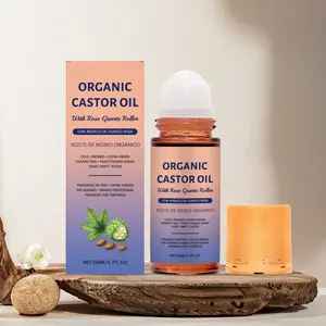 Ricinoleum Eyelash Nourishing Rollerball, Gentle Moisturizing Body Skin Care, Portable Daily Massage Lotion, Natural Repair, Eye Roller Cream