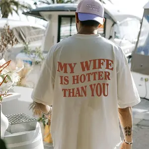 My Wife Is Hotter Than You Shirt Funny Couple Tee 100% Cotton Unisex Classic Fit Short Sleeve Gift For Husband Him Birthday Present