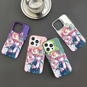 1pc Ochako Uraraka Phone Case Phone Case IMD Color Silver Shell For IPhone 17 16 15 14 13 12 11 Pro Max Plus