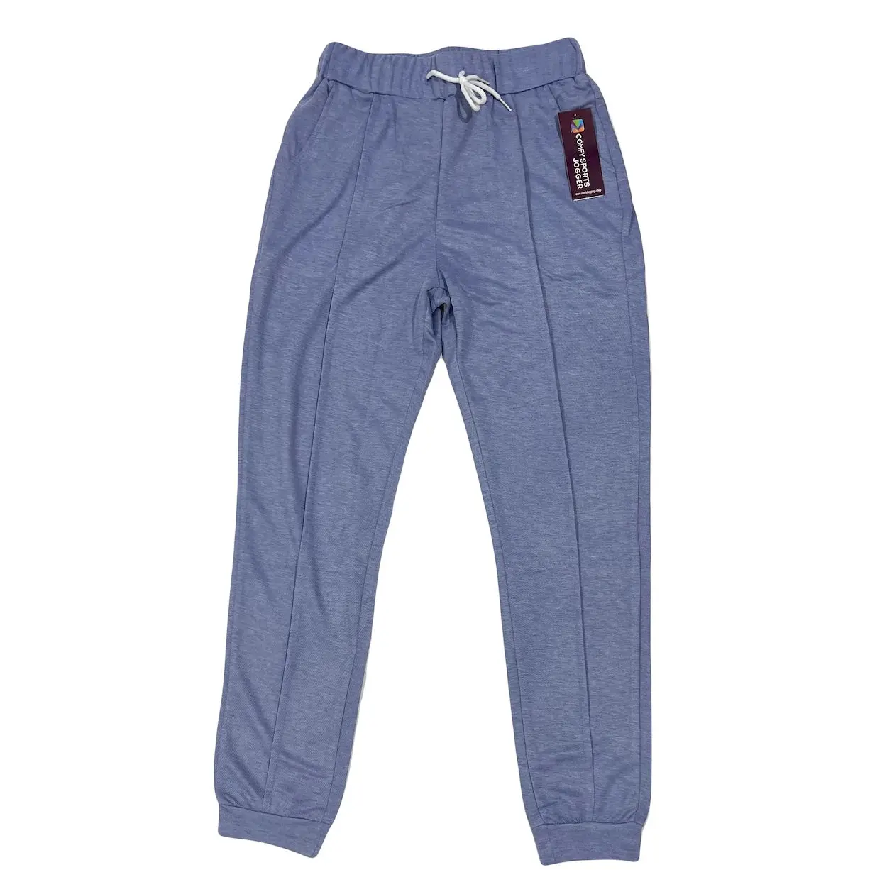 Women's Soft Stretch Joggers XS Petite 5 Colors Elastic Waistband Polyester