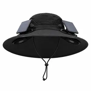 Portable Hat with Fan - Lightweight Wide-Brim Summer Sun Protection Home Appliance Accessory, Long-Lasting, Ideal for Fishing, Outdoor Daily Wear
