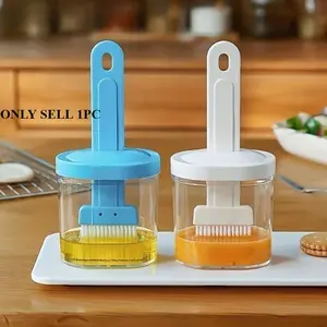 Multifunctional Barbecue Oil Brush with Box, 1 Count Heat Resistant Oil Brush with Ergonomic Handle, Barbecue Utensils for Baking, Cooking, Kitchen Accessories, Grill Brush, Bakeware