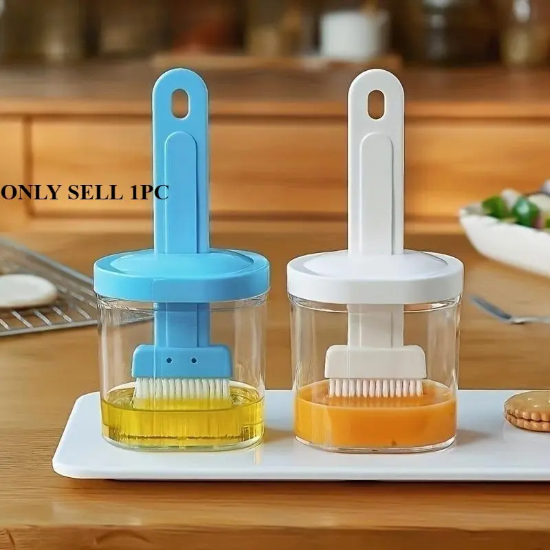 Multifunctional Barbecue Oil Brush with Box, 1 Count Heat Resistant Oil Brush with Ergonomic Handle, Barbecue Utensils for Baking, Cooking, Kitchen Accessories, Grill Brush, Bakeware