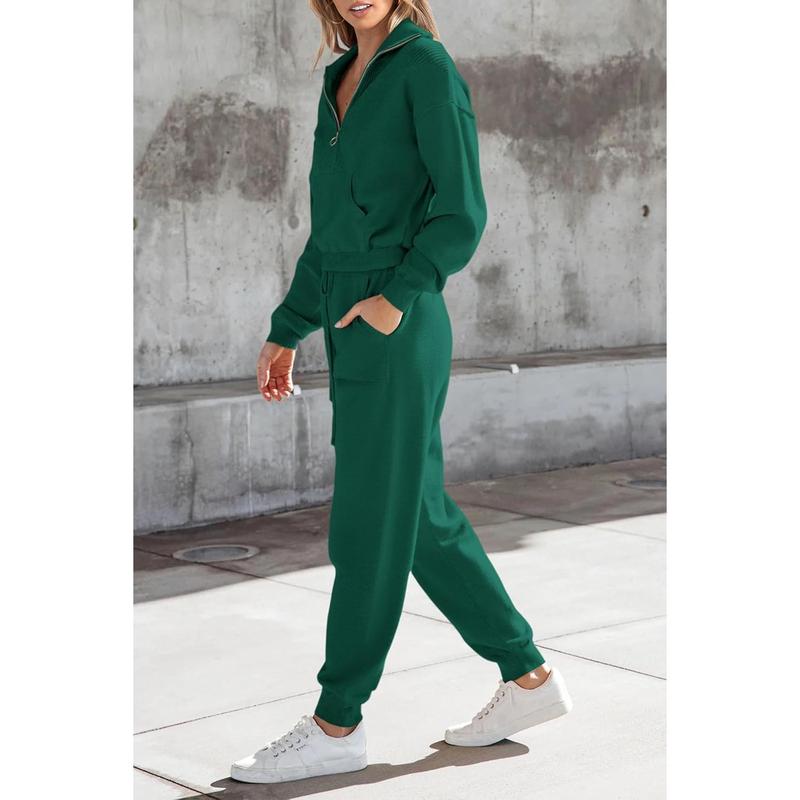 Women's 2 Piece Sweater Set Pullover Zip Up Sweatshirt Jogger Sweatpants Tracksuit Casual Outfit : Clothing, Shoes & Jewelry Women's 2 Piece Sweater Set Pullover Zip Up Sweatshirt Jogger Sweatpants Tracksuit Casual Outfit : Clothing, Shoes & Jewelry
