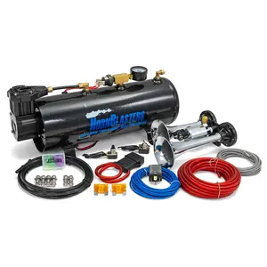 Spocker 3 Liter Air Horn Kit | 12-Volt Vehicle Mounted Horn | 120 PSI 3-Liter Air System