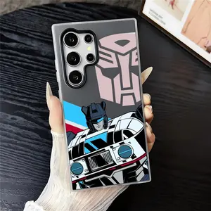 Transformers Robot Smartphone Case Cover For Samsung Galaxy S25 S24 S23 Ultra, Jelly Clear Case Soft TPU Bumper, Shockproof Scratch-Resistant Durable, Ultra-Thin Precise Fit, Anti-Yellowing Crystal Back, Gift Men Women