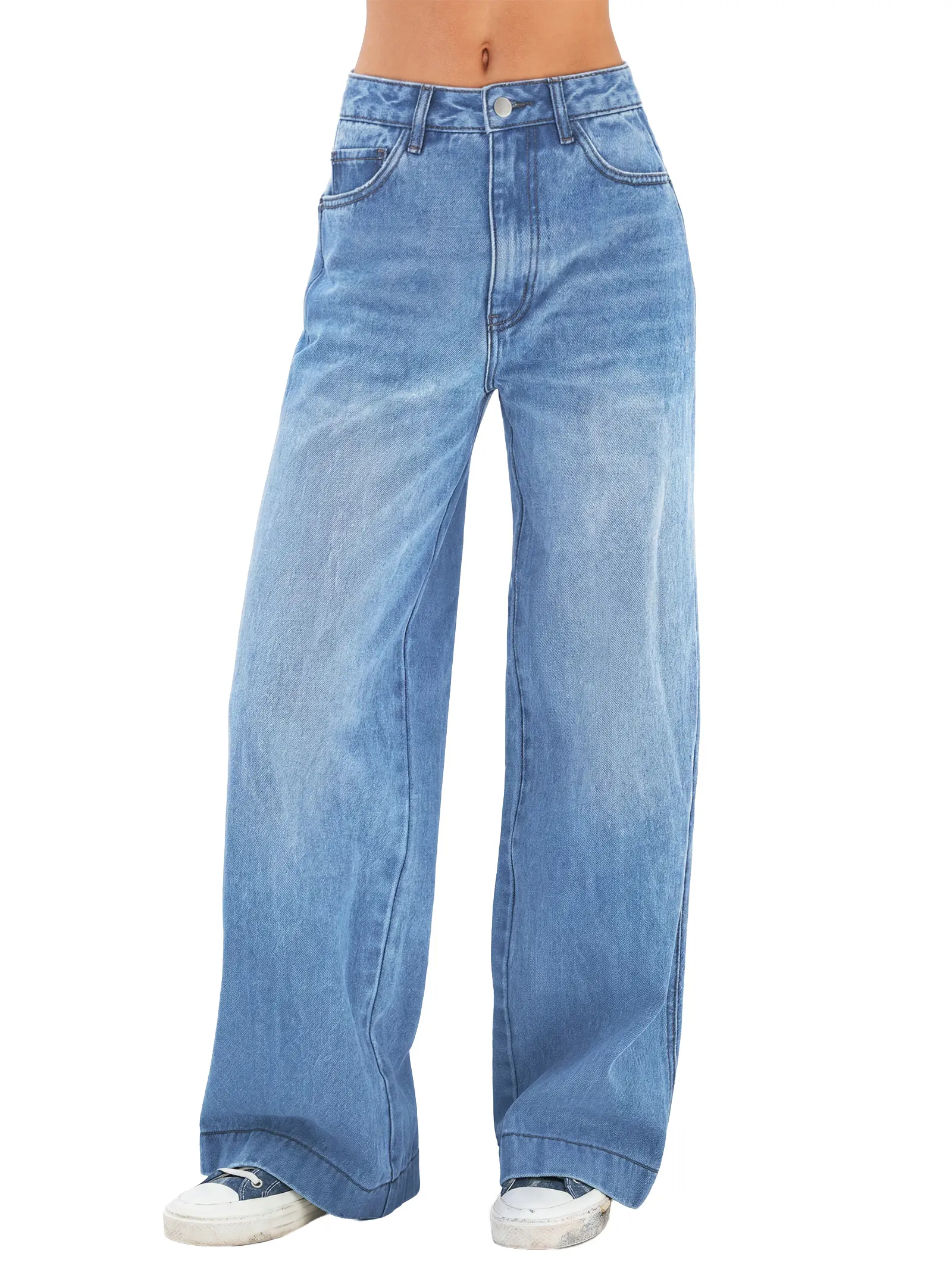 EMMIOL【Back to School】Women's 2026 Wide Leg Jeans Distress High Waist Stretchy Baggy Denim Pants Trousers Clothing,Back to School EMMIOL【Back to School】Women's 2026 Wide Leg Jeans Distress High Waist Stretchy Baggy Denim Pants Trousers Clothing,Back to School