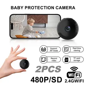 2-Pack Home Security Camera, Rechargeable & APP-Controlled, Elegant Design, Perfect Gift for Families, Compatible with Alexa, Wifi Monitoring Camera