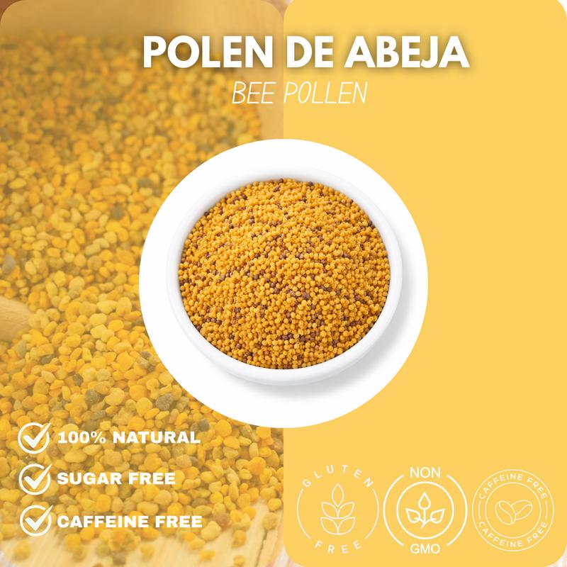 Green Royalty Bee Pollen 10oz Vitamin Supplement for Health & Energy Boost - Natural Infusions for Metabolism Support & Antioxidant Rich