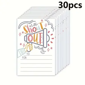 30 Fun Employee Office Teacher Reward Cards, Thank You Recognition Awards for School Work Announcements, Motivational Incentive Tokens