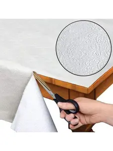 Quilted Heavy Duty Table Pad Protector with Flannel Backing, Cut to Fit, Heat Resistant, Wipe Clean, Protects Table from Spills and , White, 60" x 120" Rectangle