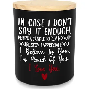 TEEZWONDER Anniversary Wedding Gifts for Women Men - Long Lasting Vanilla Lavender Candle 10 Oz - Romantic Gifts for Him Her Girlfriend Boyfriend, Birthday Gift Ideas