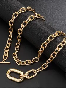 1 Exquisite Double-Layer Necklace Stackable, Hip-Hop Punk Style, Simple & Stylish; Perfect for Women's Daily Wear