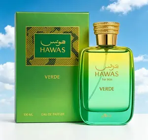Hawas For Him Verde Eau de Parfum 100ml / 3.38 fl oz – Citrus Aromatic Cologne for Men, Long Lasting Fresh Masculine Scent with Lime, Rosemary, Patchouli & Amber