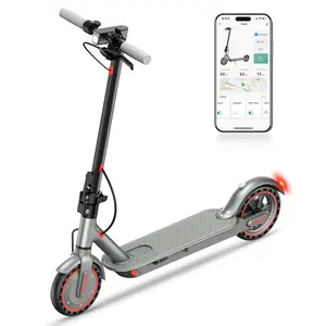 28MPH Max Speed D8 Pro Electric Scooter 350W Brushless Motor 8.5 Inch Explosion Proof Tires 7.8Ah Battery 265 Lbs Max Load 3 Speed Modes Foldable City Commuter App Control Front Rear Lights