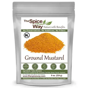 The Spice Way Ground Yellow Mustard Seed | No Preservatives, No Additives, No MSG, Non GMO, No Fillers