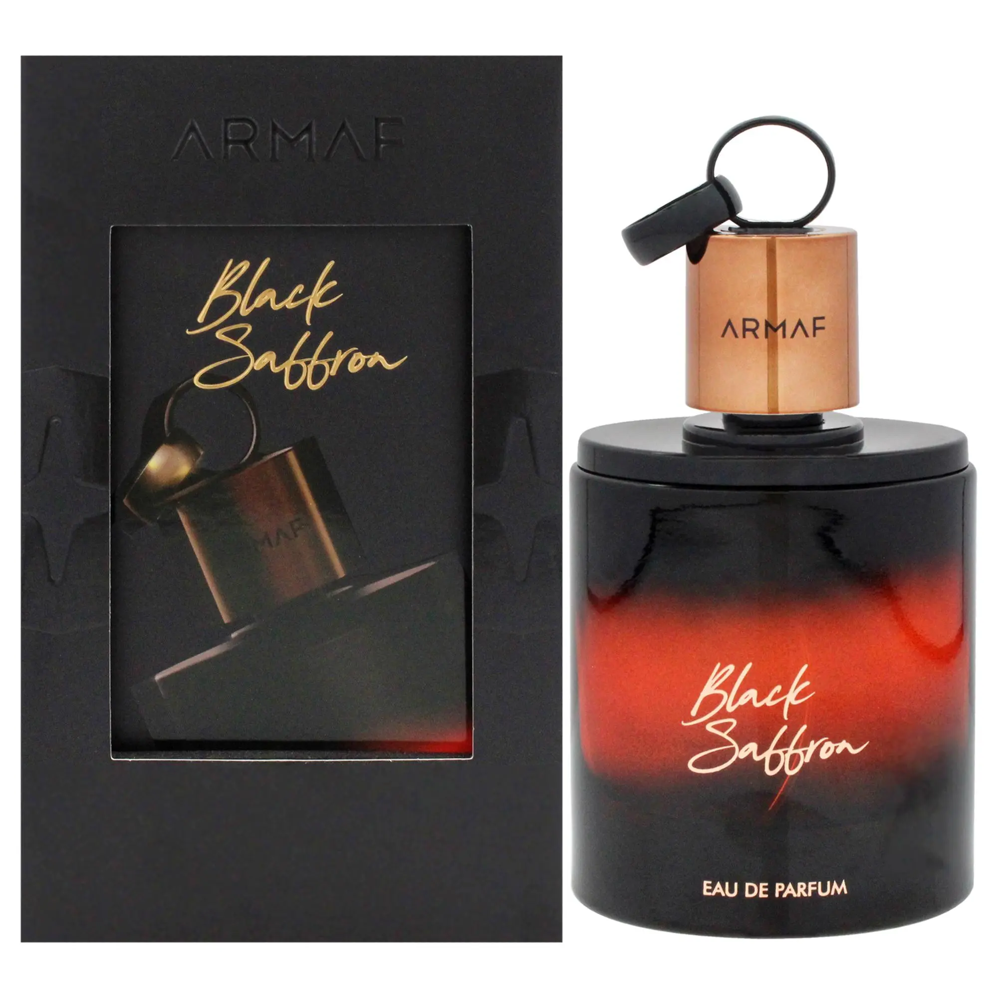 Armaf Black Saffron Distinctive EDP Spray for Men, 3.4oz Spray On Fragrance