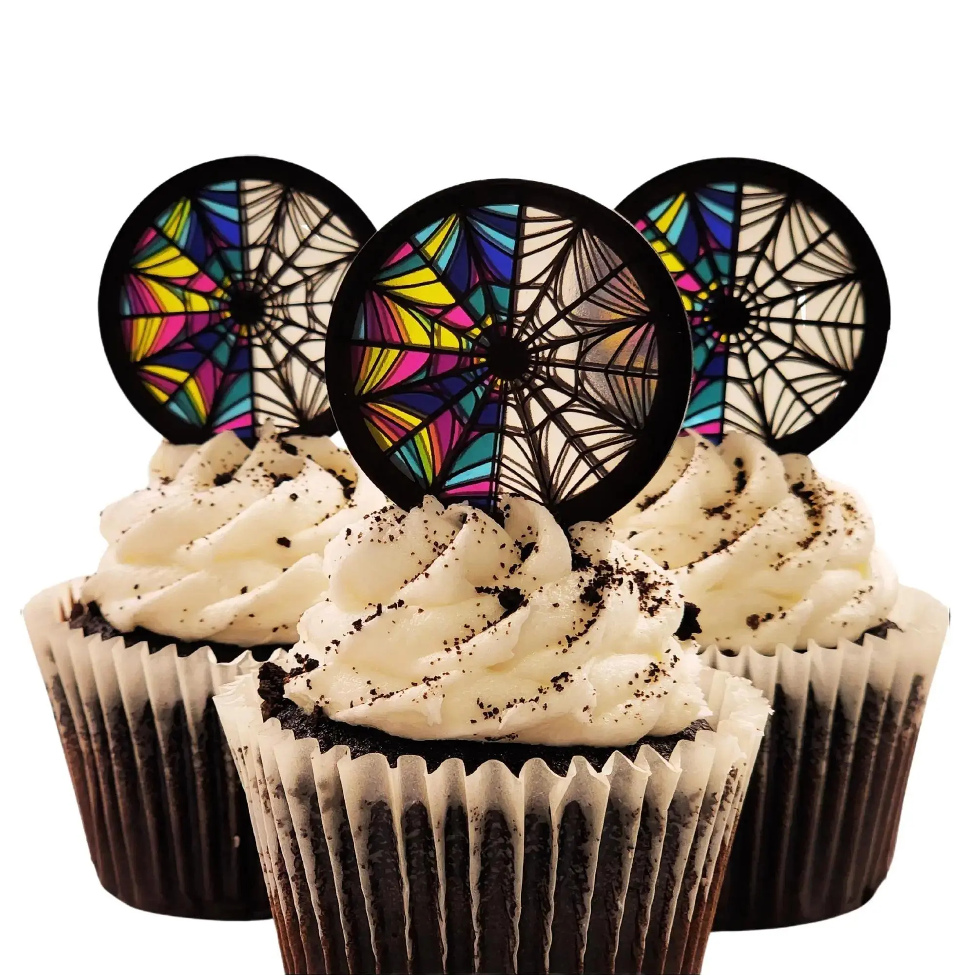 Wednesday Window Cupcake Toppers, Party Decor, Ophelia Hall Window, Birthday Party, Topper, Addams Family, Halloween Theme