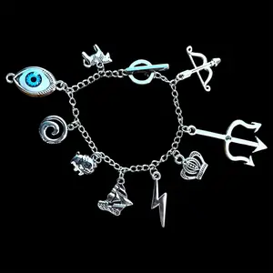 Epic-inspired charm bracelet, stainless steel