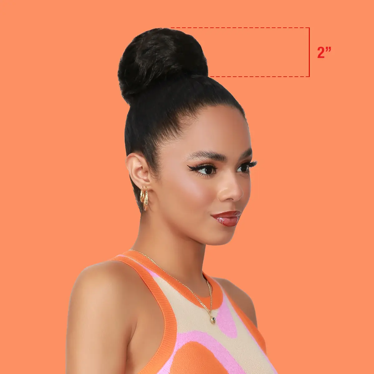 Instant Glitz Unisex Synthetic Extensions Set - Sweet Rolls, Fringe Bang, Bun Pieces (Coffee Roll, Size M, 2pcs) | Hair Synthetic Extensions & Pieces, Pre-Glued Quick Weave Synthetic Extensions & Pieces