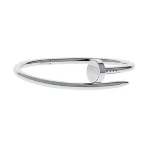 Pre-owned Cartier Juste Un Clou Bangle Bracelet Size 16