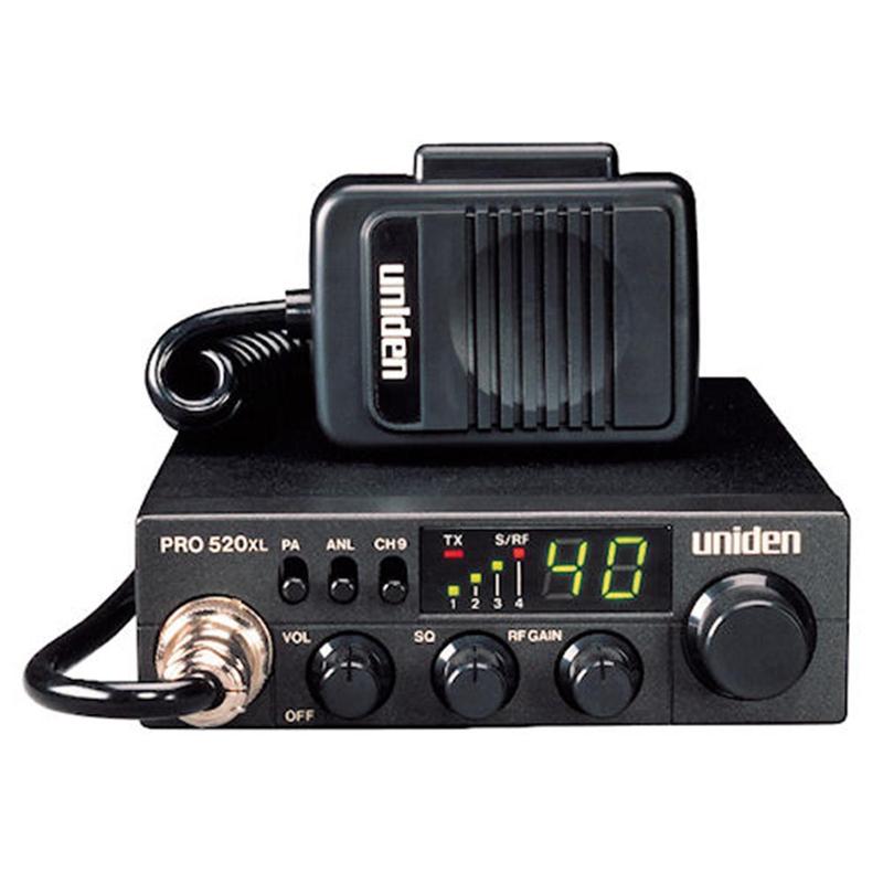 Uniden Compact 40-Channel CB Radio - Portable Walkie Talkie, Space-Saving 2-Way Radio with PA/CB Switch, S/RF Meter for On-the-Go Communication