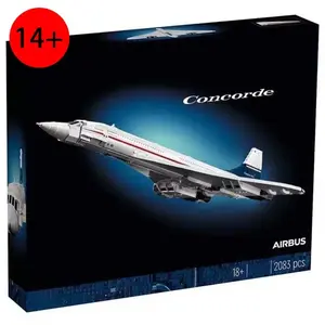 Concorde Supersonic Airliner Building Blocks Aviation Assembly Model Educational Toy Gift For Boys