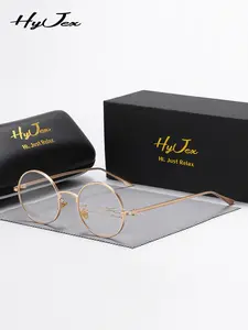 Simple Round Frame Eyeglasses, Casual Trendy Classic Eyeglasses for Daily Use, Fashion Eyeglasses for Outdoor Activities, Lightweight Glasses