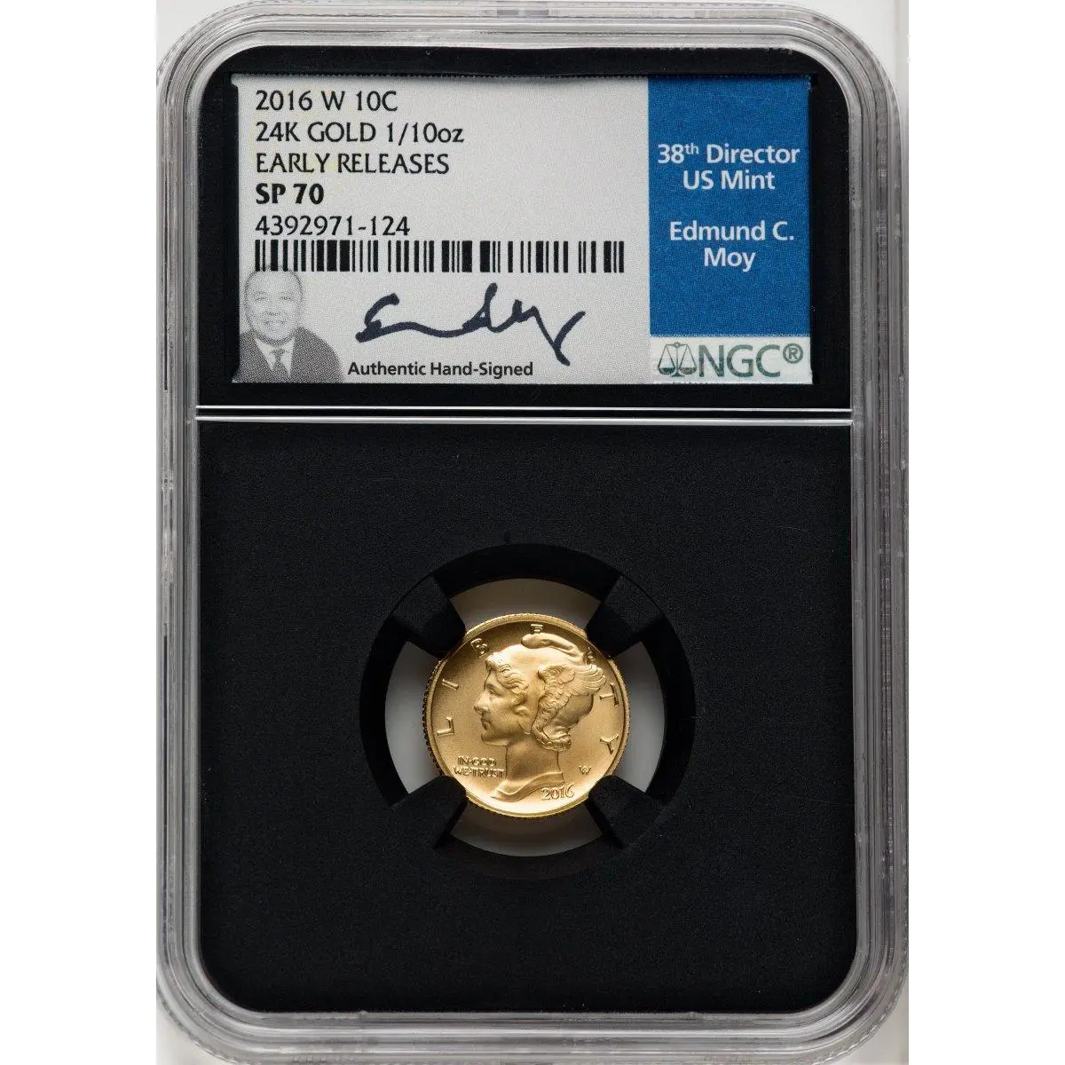 Modern Commemoratives (2016-W 10C-50C Gold Centennial Three Coin Set, First Strike, SP)