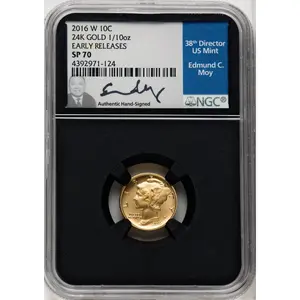 Modern Commemoratives (2016-W 10C-50C Gold Centennial Three Coin Set, First Strike, SP)