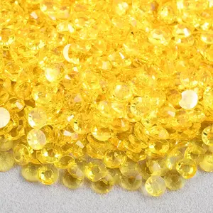 Clear Topaz Resin Rhinestones