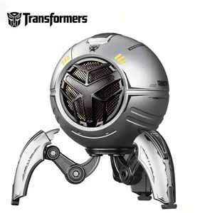 Transformers TF-Y17Pro Mecha Bluetooth TWS Speaker, 10W Hi-Fi 57mm Driver, Portable RGB Speaker with Detachable Foldable Tri-Pedal Stand, 2000mAh, Gaming Desk Décor Autobots (Bumblebee Yellow) Audio Aesthetic