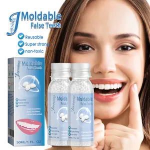 JAYSUING 1/2/3counts Moldable Dental Gel,Temporary Tooth Filling Kit,Comfortable Tooth Fitting Beads,Solid Dental Glue Modification Filling Holes Oral