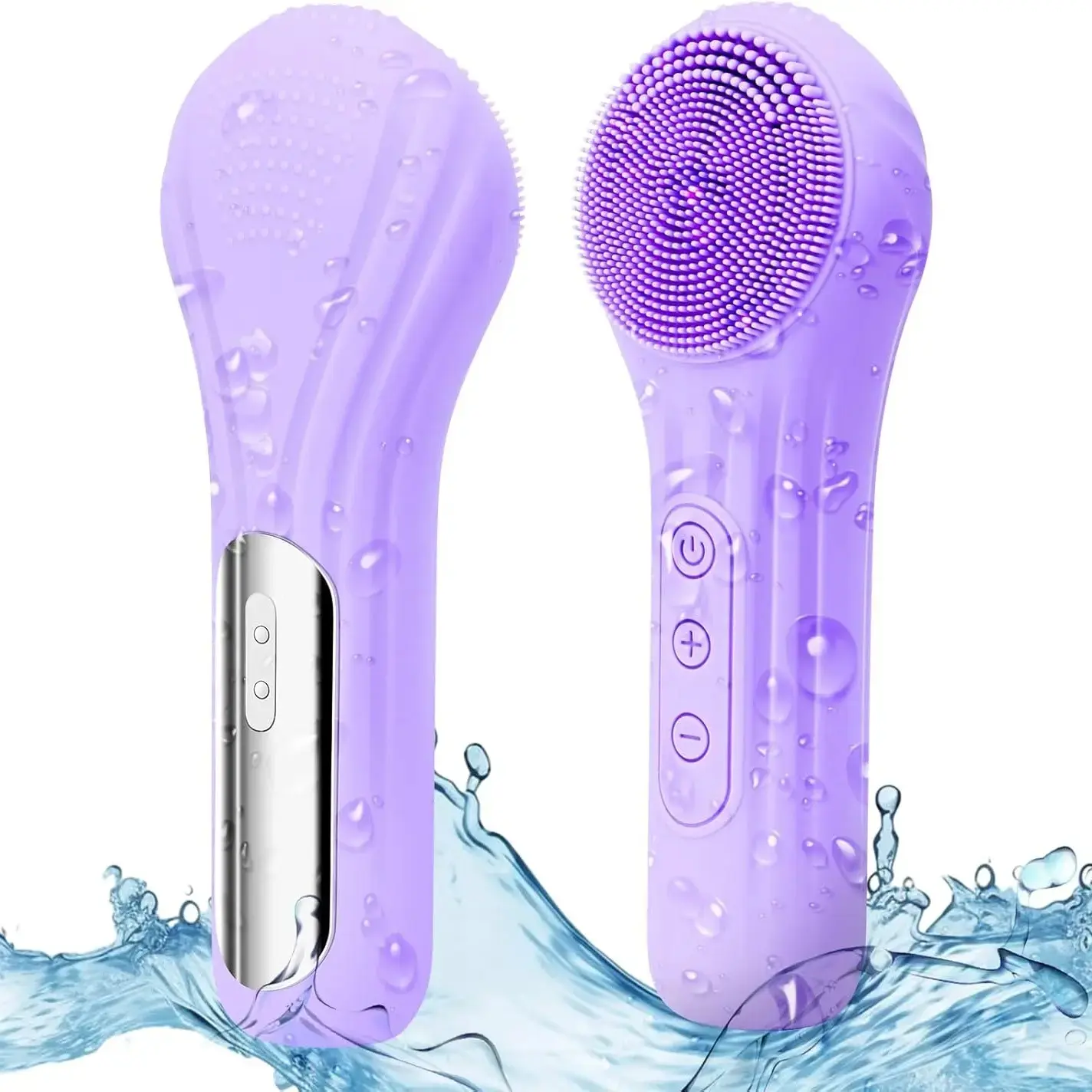 Portable Silicone Face Brush, Rechargeable Waterproof Facial Cleansing Tool, Deep Cleaning Exfoliating Massager for Men & Women, Beauty Devices