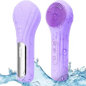 Portable Silicone Face Brush, Rechargeable Waterproof Facial Cleansing Tool, Deep Cleaning Exfoliating Massager for Men & Women