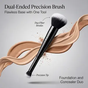 Double-Ended Foundation Brush Concealer Brush Set, Makeup Brushes for Beginners, Cross-Border Single Stick Cosmetic Tool, Dual Brush, Beauty Duo Brush