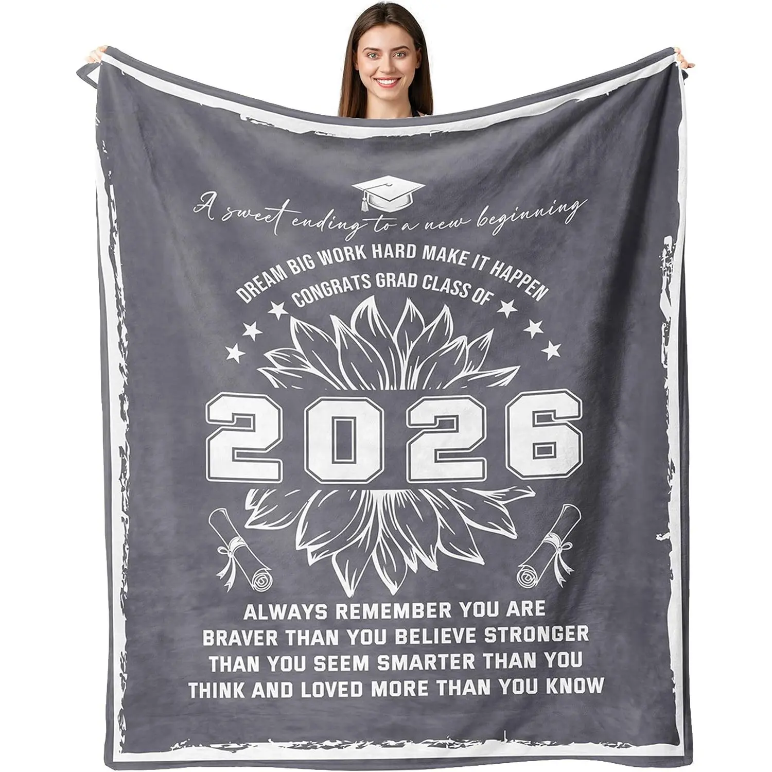 Graduation Gifts Her Him, 2026 High School College Graduation Gifts Women & Men, Nurse, 2026 Grad Gifts for Master Degree, PHD, Class of 2026 Graduation Blanket Throw