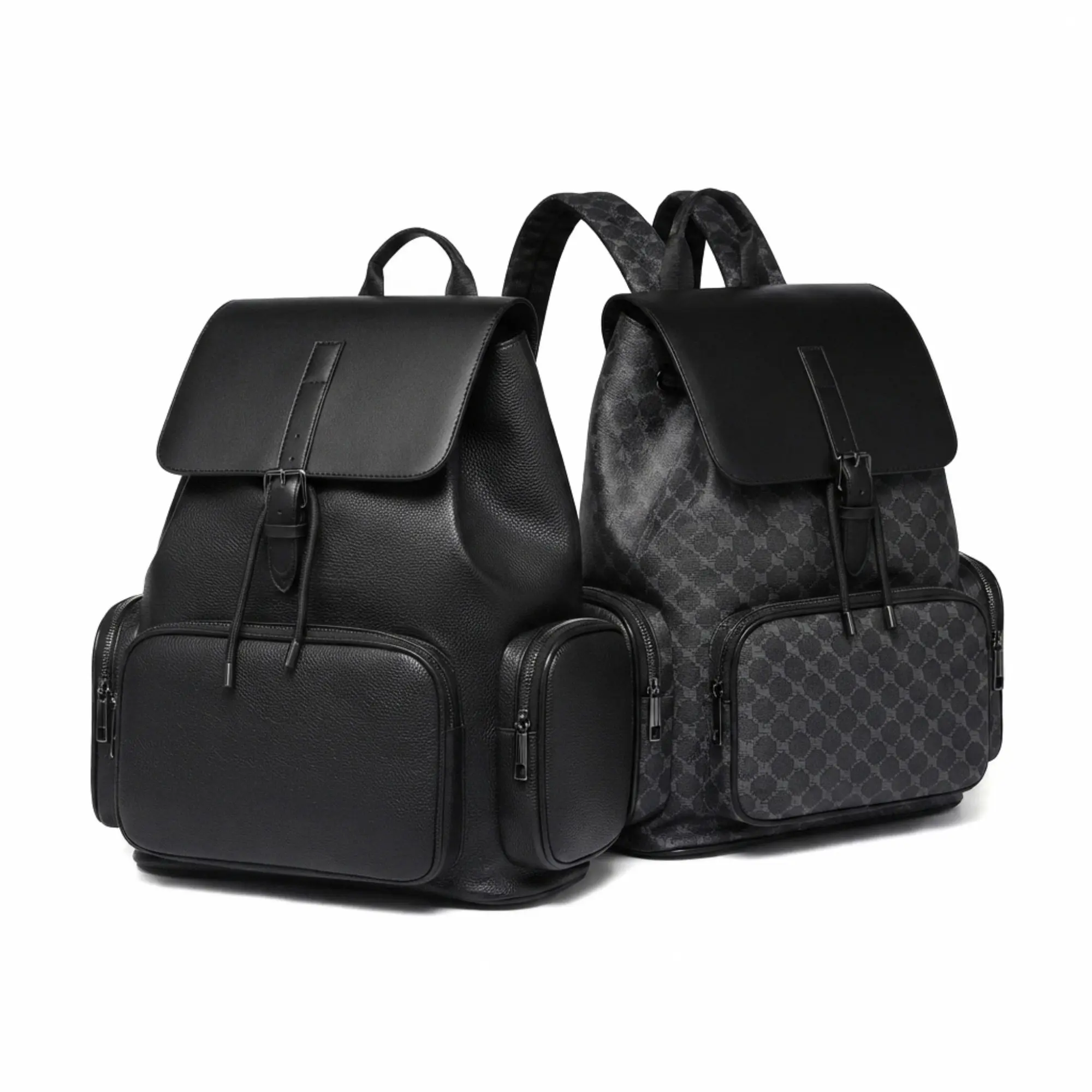 Men's High-Quality PU Leather Backpack for Work, Business Commute Style, Large Capacity Laptop Bag, Travel Essential